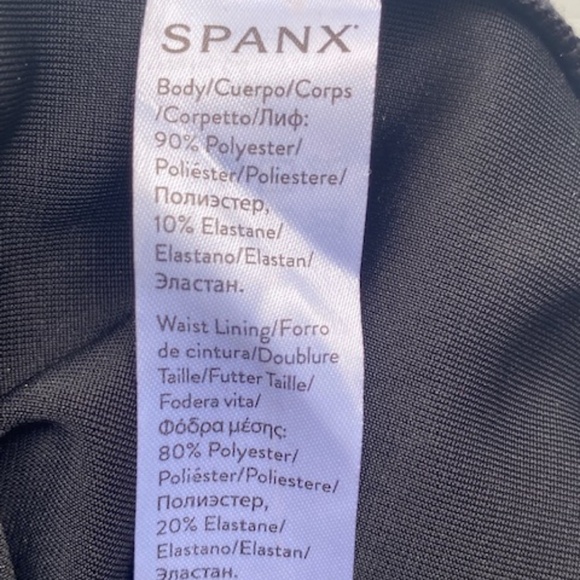 Spanx Black & Gold Shimmer Metallic Velvet Leggings NWOT Size XS - Picture 8 of 13